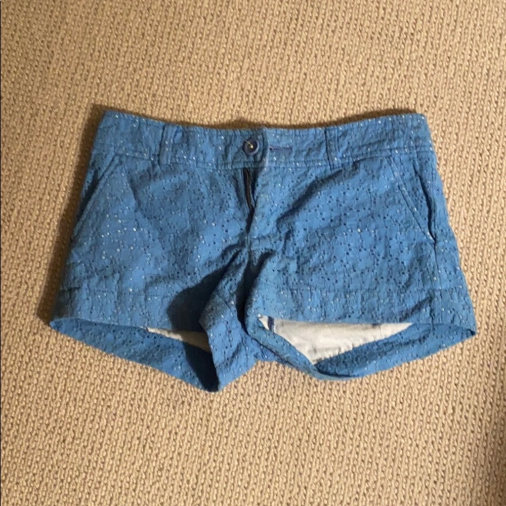 Lilly Pulitzer Blue Eyelet Shorts